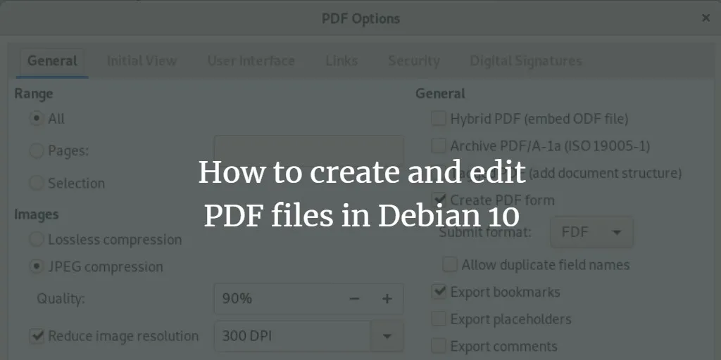 So erstellen und bearbeiten Sie PDF-Dateien in Debian 10