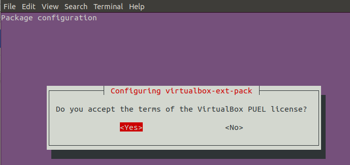 Konfigurieren Sie Virtualbox-ext-pack