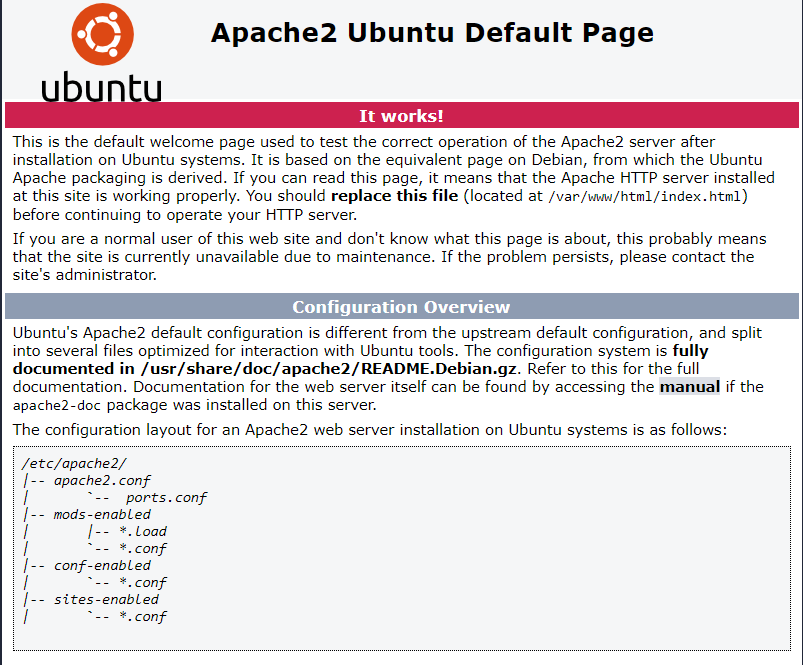 Standard-Apache-Seite