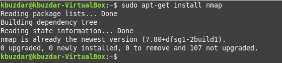 Installieren Sie das NMap Ubuntu-Paket