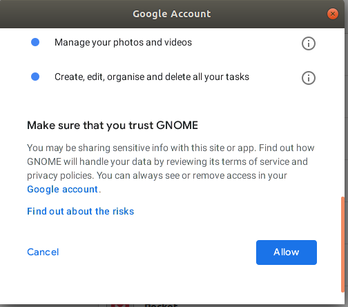 Vertrauen Sie GNOME