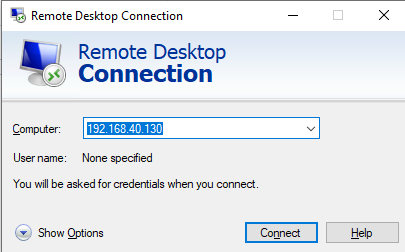 Remotedesktopverbindung
