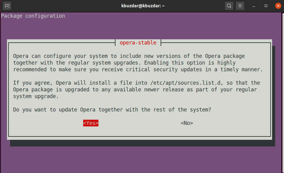 Automatisches Update von Opera-Browsern