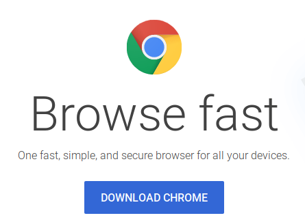 Laden Sie Chrome von der Google-Startseite herunter