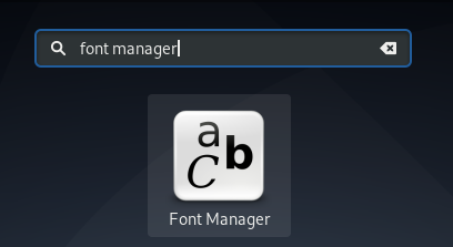 Font-Manager-Anwendung