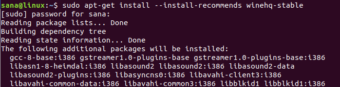 Installieren Sie das Paket winehq-stable auf Ubuntu