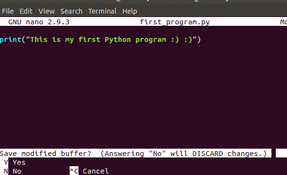 Das erste Python-Programm