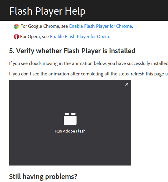 Aktivieren Sie den Flash-Player