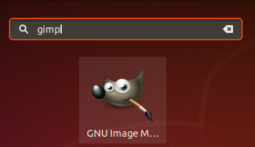 Starten Sie den GIMP GNU-Bildeditor
