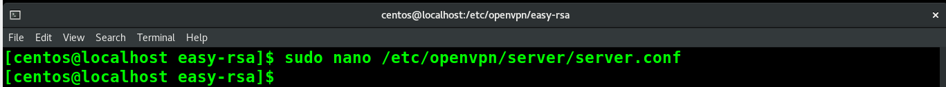 Konfiguration des OpenVPN-Servers