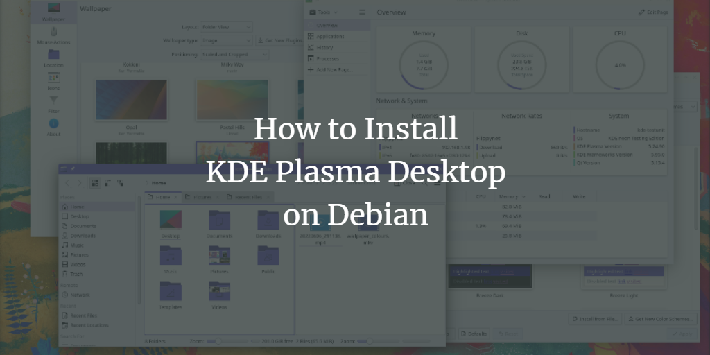 So installieren Sie KDE Plasma Desktop unter Debian