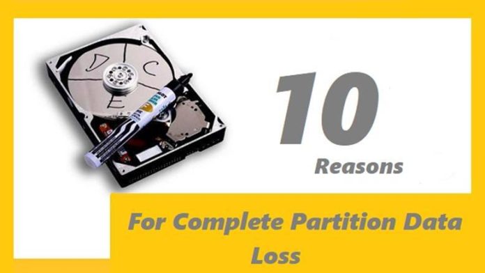 10 Häufige Gründe für den Verlust von Partitionsdaten auf Festplatten