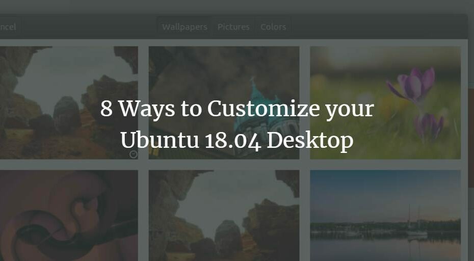 Personalizar el escritorio de Ubuntu