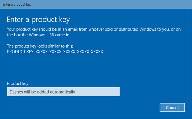 Was ist das Schlüsselprodukt von Windows 10 Pro?