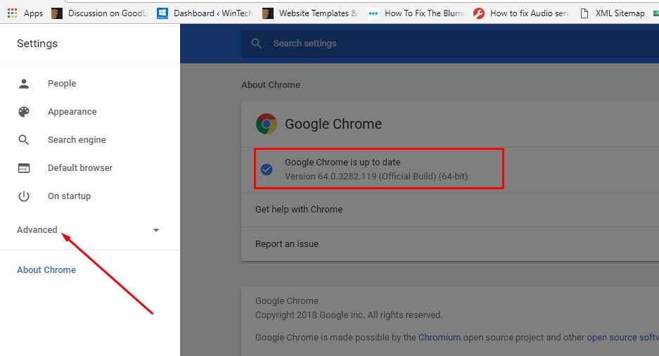 Aktualisieren Sie Ihren Chrome-Browser