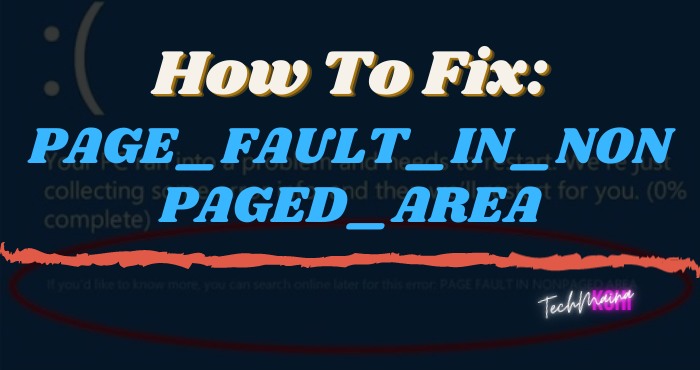 Как исправить PAGE_FAULT_IN_NONPAGED_AREA в Windows 10