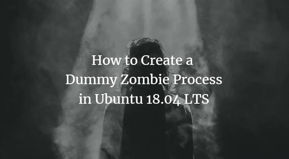 So erstellen Sie einen Dummy-Zombie-Prozess in Ubuntu 18.04 LTS