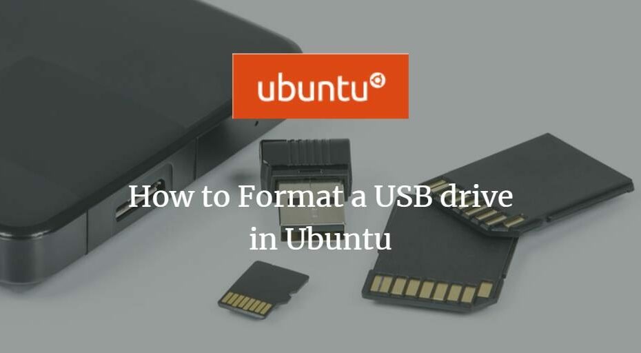 Formater la clé USB sur Ubuntu