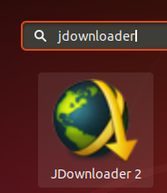 Suchen Sie im Dash nach JDownloader