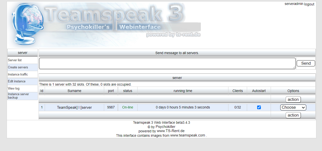 TeamSpeak-Webpanel