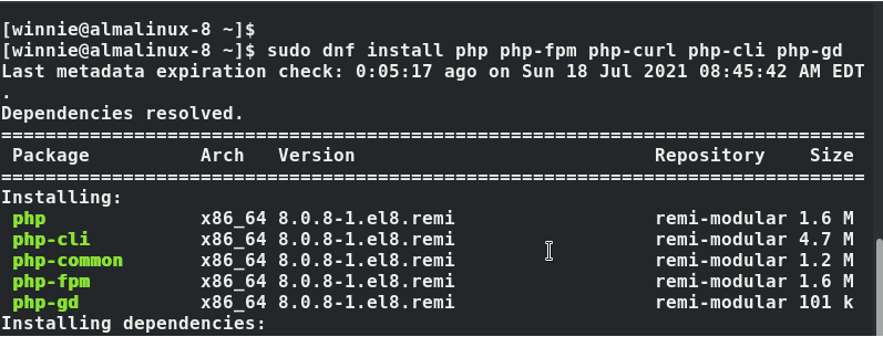Installieren Sie PHP-FPM