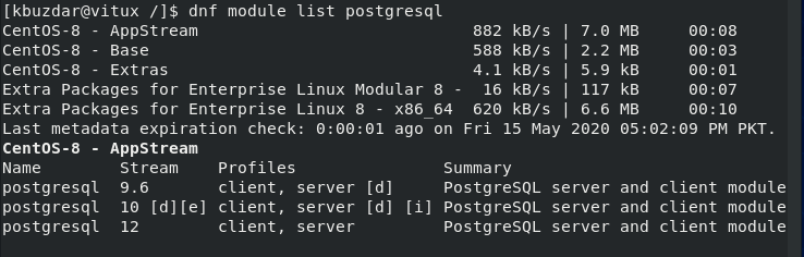 So installieren Sie den PostgreSQL-Datenbankserver CentOS 8