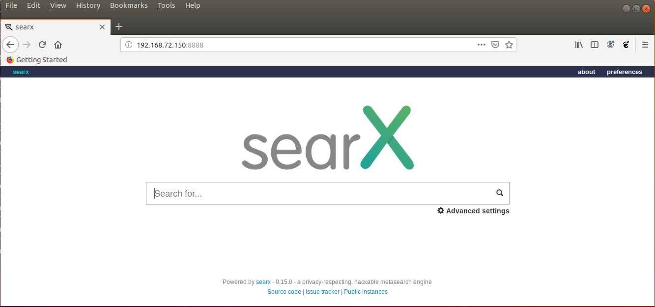 SearX-Suchmaschine