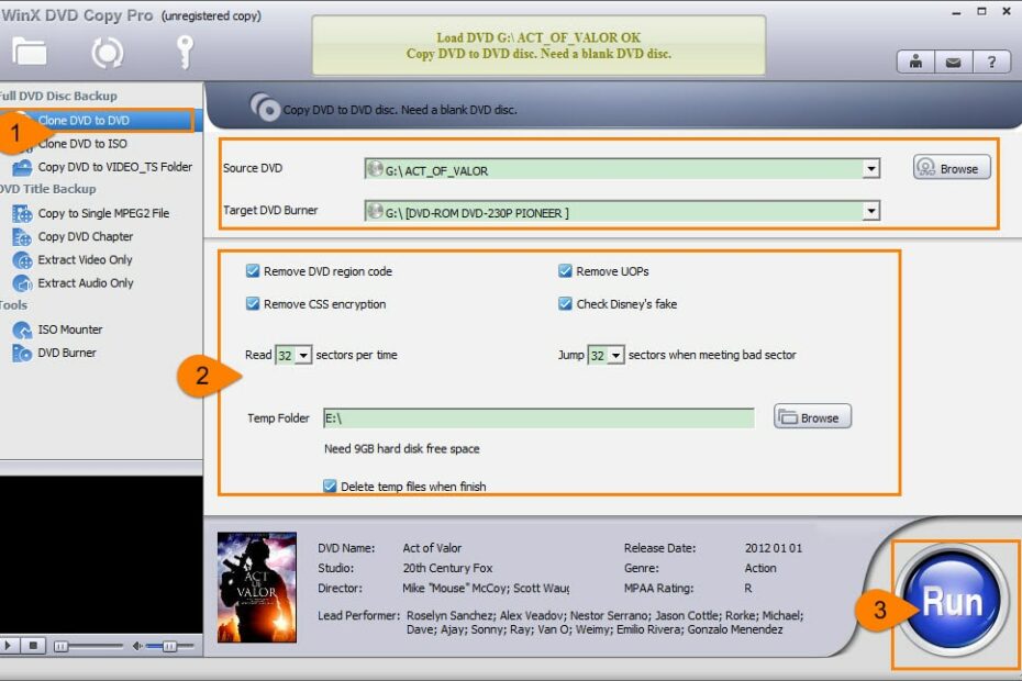 Kopieren Sie DVD auf DVD mit WinX DVD Copy Pro