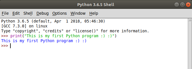 Mein erstes Python-Programm