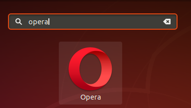 Suchen Sie die Opera-App auf Ihrem Desktop