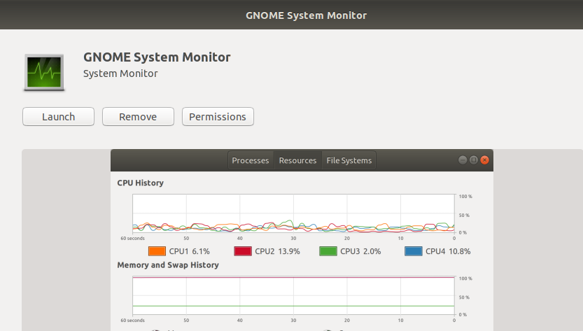 Starten Sie den GNOME-Systemmonitor