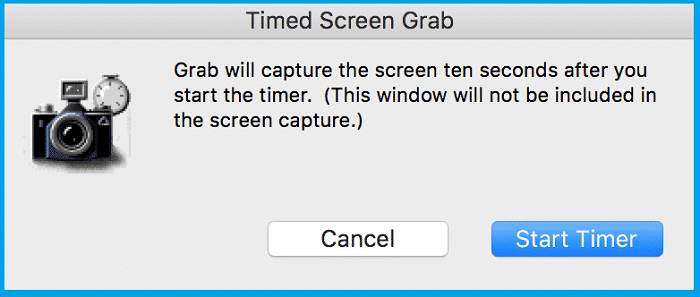Machen Sie einen Screenshot von Ihrem Macbook mit einem Timer